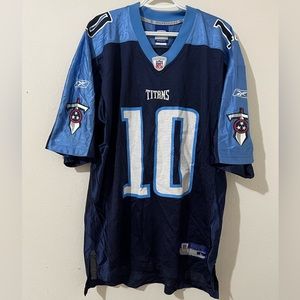 Reebok Men's  Vince Young #10 Tennessee Titans jersey Size Large